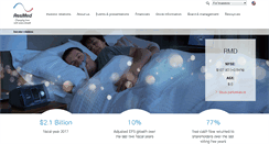 Desktop Screenshot of investor.resmed.com