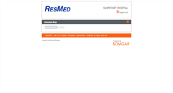 Desktop Screenshot of ex.support.resmed.com